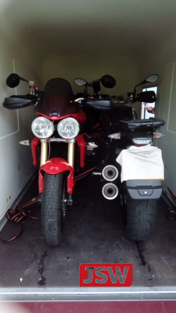 bikes (1) Single axle, braked 1300kg gross weight, Cargo 1300 with 2 x motorcycles