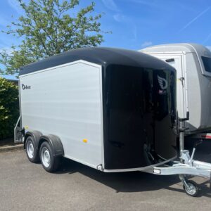 The Debon Roadster C700 Box Van Trailer in Black,