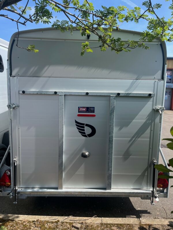 The Debon Roadster C700 Box Van Trailer in Black,