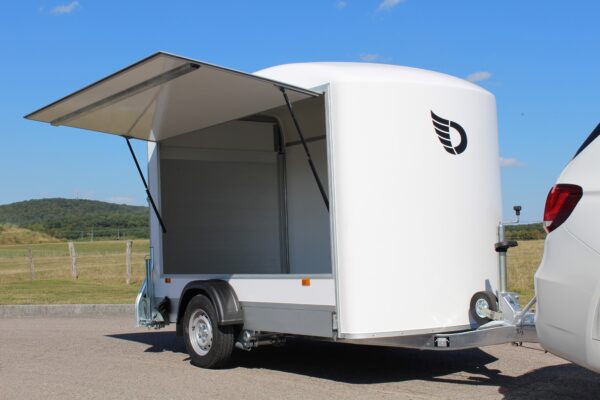 Debon C300 Box Trailer with Side Opening Hatch