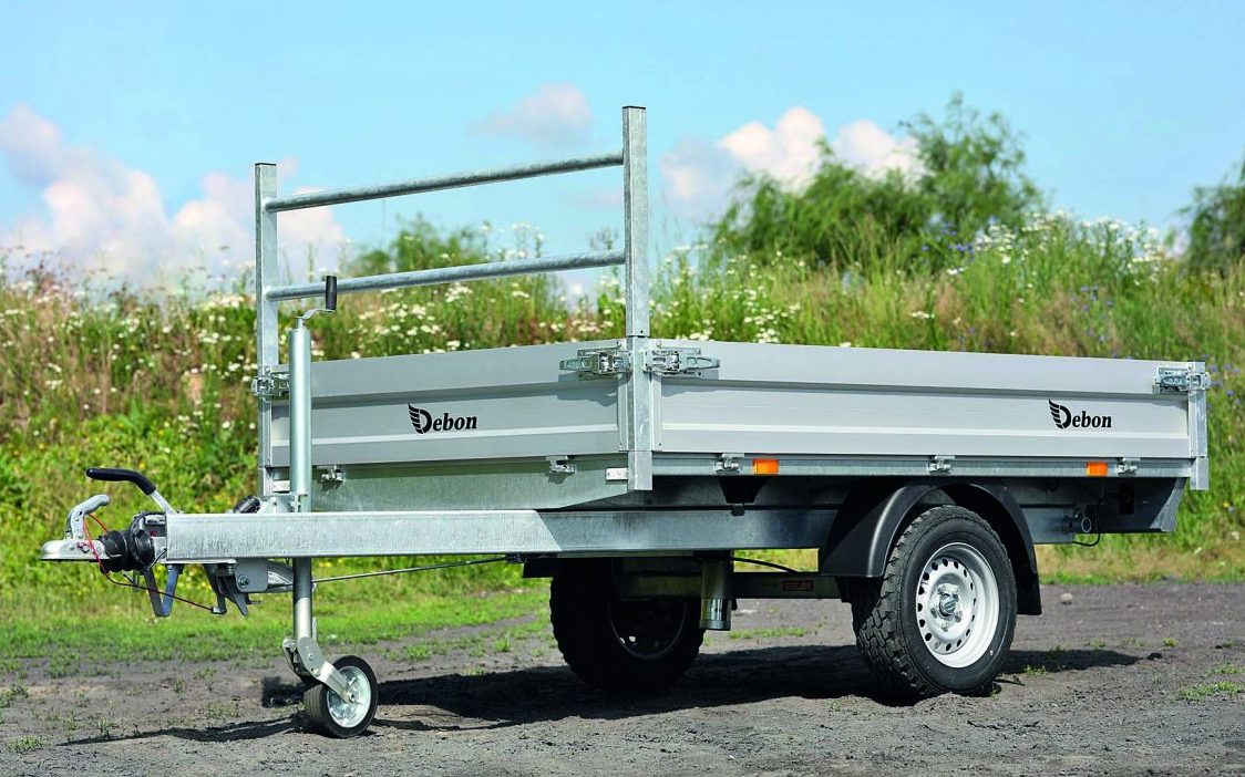 PW0 B The Debon PW0 is a Single Axle Rear Tipper, electric tip with Mesh Extension sides. The Debon PW0 Single Axle Tipper has a maximum Gross Weight of 1500kg
