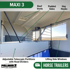 3 is the Magic Number Cheval Liberté Maxi3 Horse Trailer..