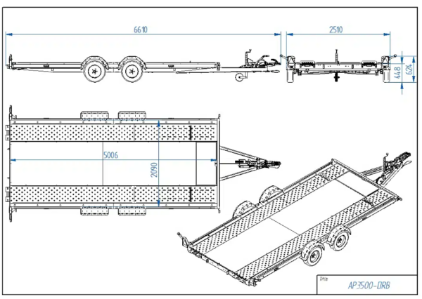drawings of the Tiki 3500-DRB