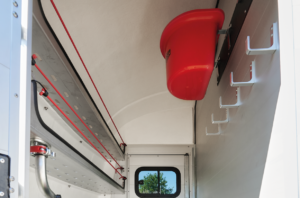 The Bockmann ‘BIG PORTAX’ model is among the most generous horse trailers that emphasize the size, storage and safety.