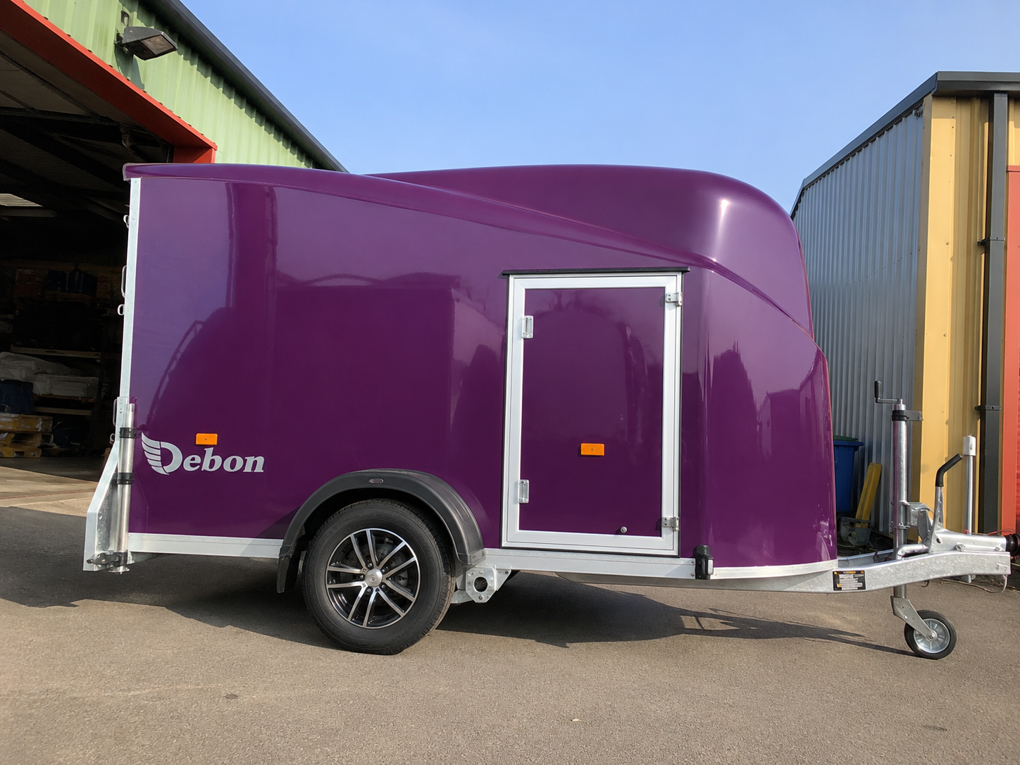 PURPLE1 Debon Cargo 1300 V2 Box Van Trailer – Purple